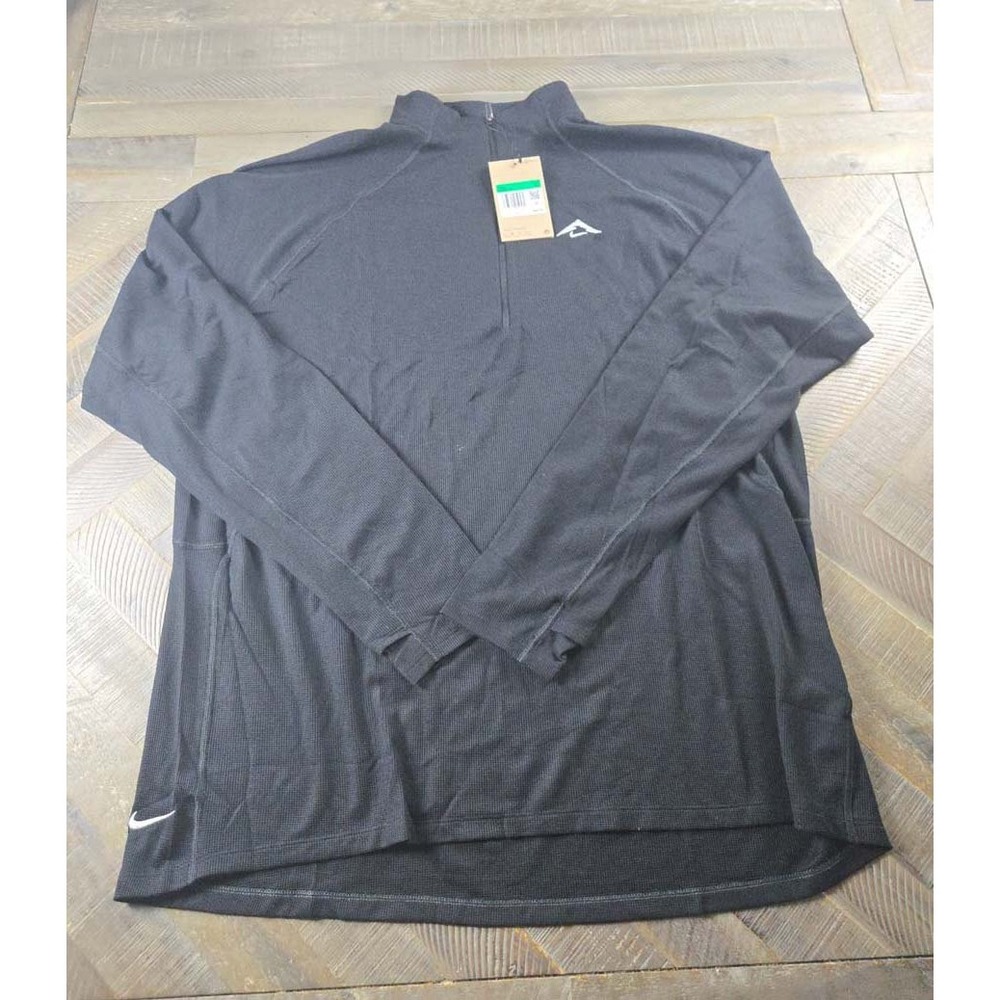 Nike Trail Dri-FIT Half Zip Running Top Black FV9994-010 Mens XL NWT